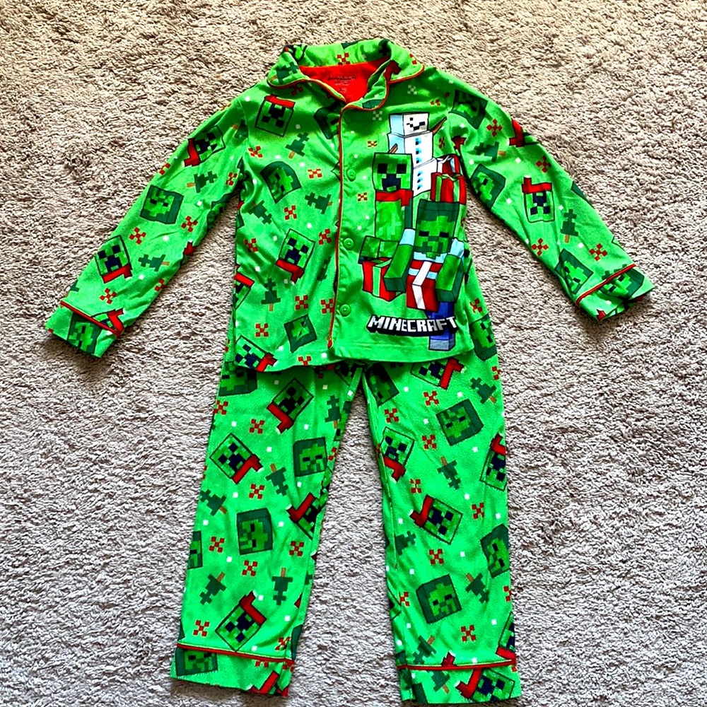 Minecraft 2 piece pajama set